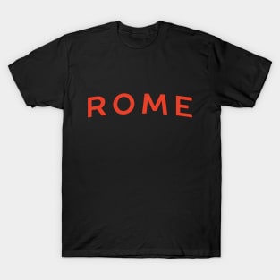 Rome City Typography T-Shirt